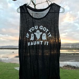 Halloween graphic sleep-tank